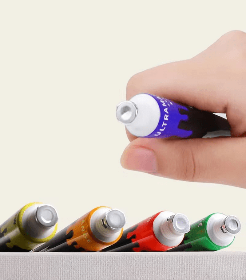 12 teiliges Acrylfarben-Set von Lanpo - Craftguru