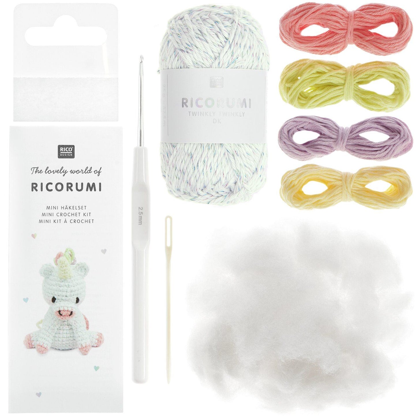 Rico Design Ricorumi Mini Easy Häkelset - Einhorn