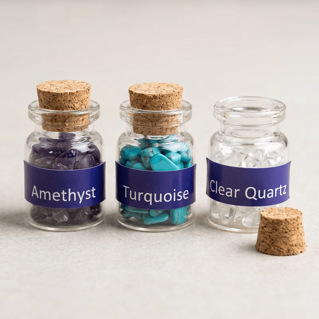24-teiliges Edelstein & Mineralien Set - Craftguru