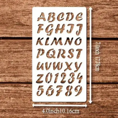 Schablonenset Buchstaben, 6 teilig