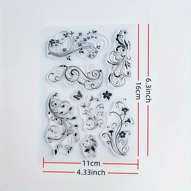 Clearstamps Blumenranken