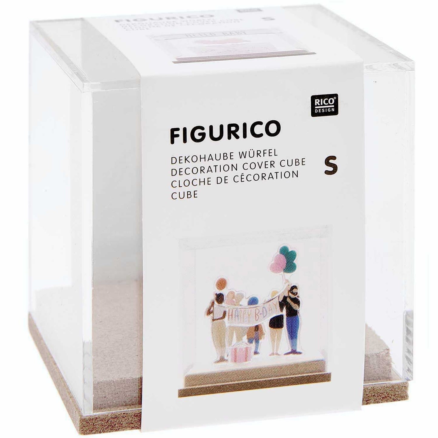 Rico Design Figurico Dekohaube Würfel Größe S