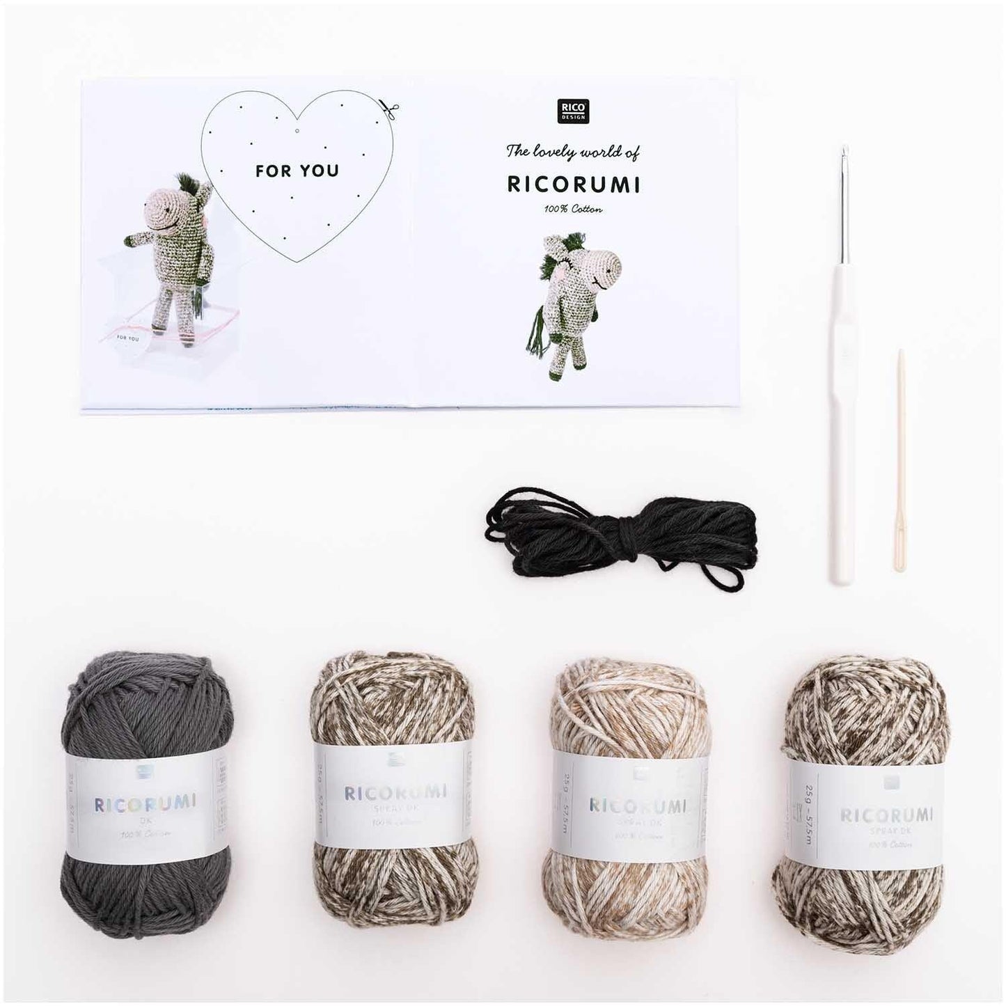 Rico Design Häkelset Ricorumi Animals Esel - Craftguru