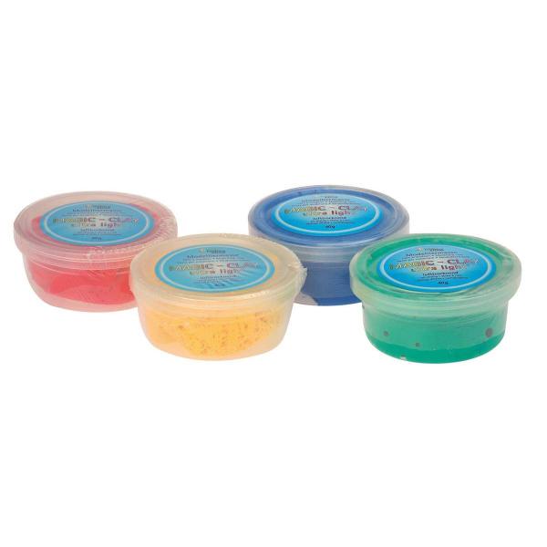 Magic-Clay ultra-light 4x40g Modelliermasse gelb, rot, blau, grün