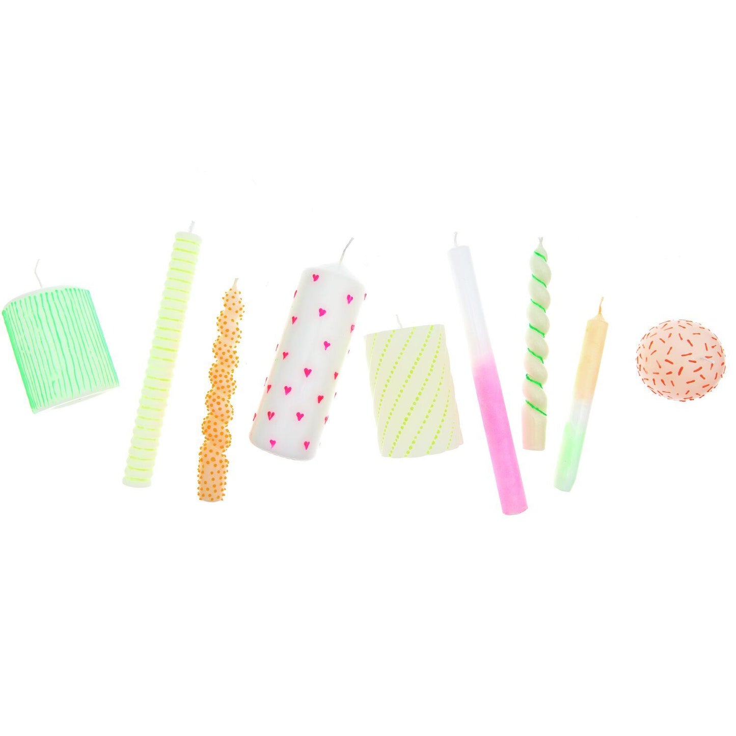 Rico Design - Candle Liner Kerzenmalfarbe Set Neon 6 Stück à 30ml