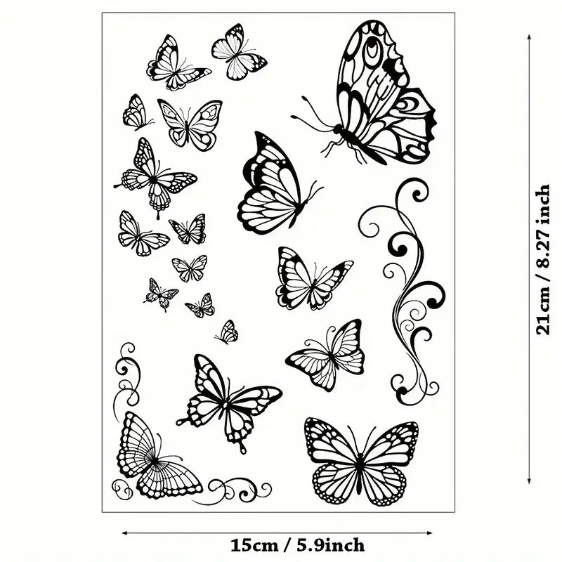 Clearstamps Schmetterlinge
