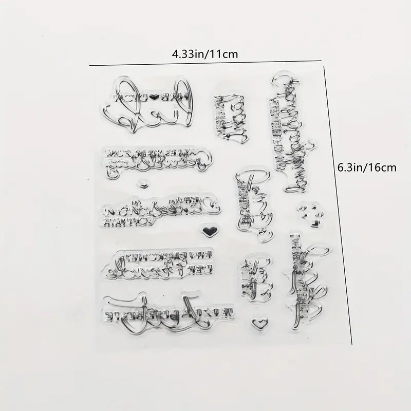 Clearstamps Liebe Sprüche