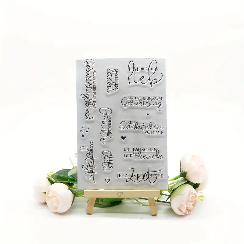 Clearstamps Liebe Sprüche