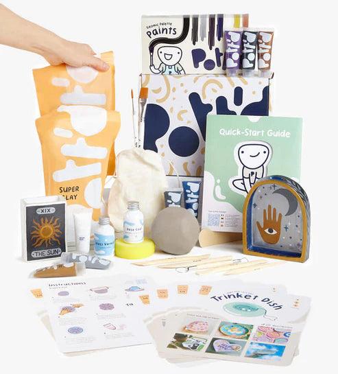 Pott'd Töpfer-Kit für zu Hause inkl. Farbset Kosmisch - Craftguru