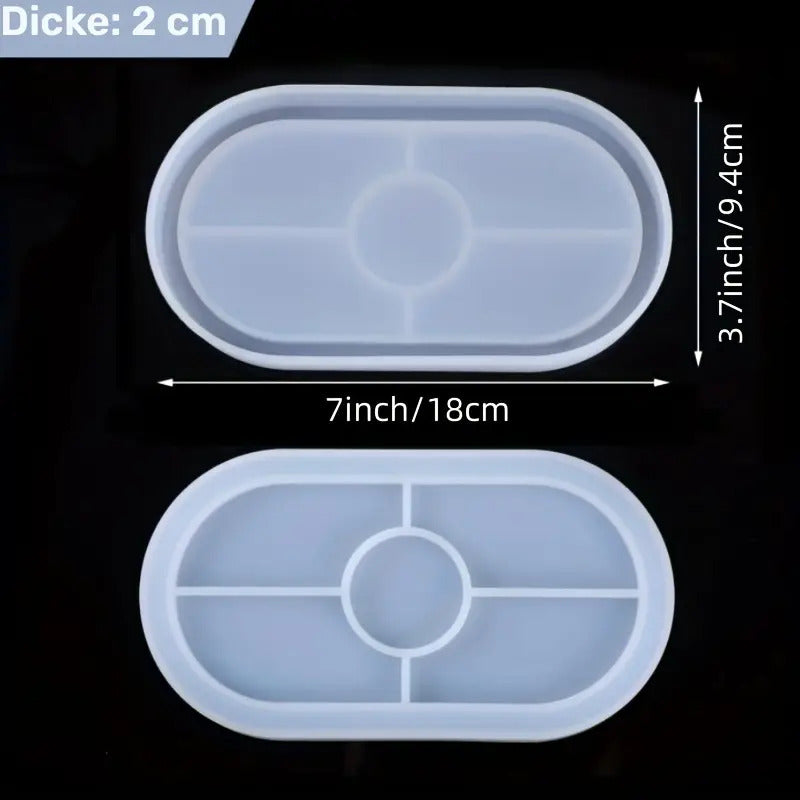 Silikonform Schale Oval