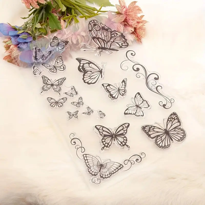 Clearstamps Schmetterlinge
