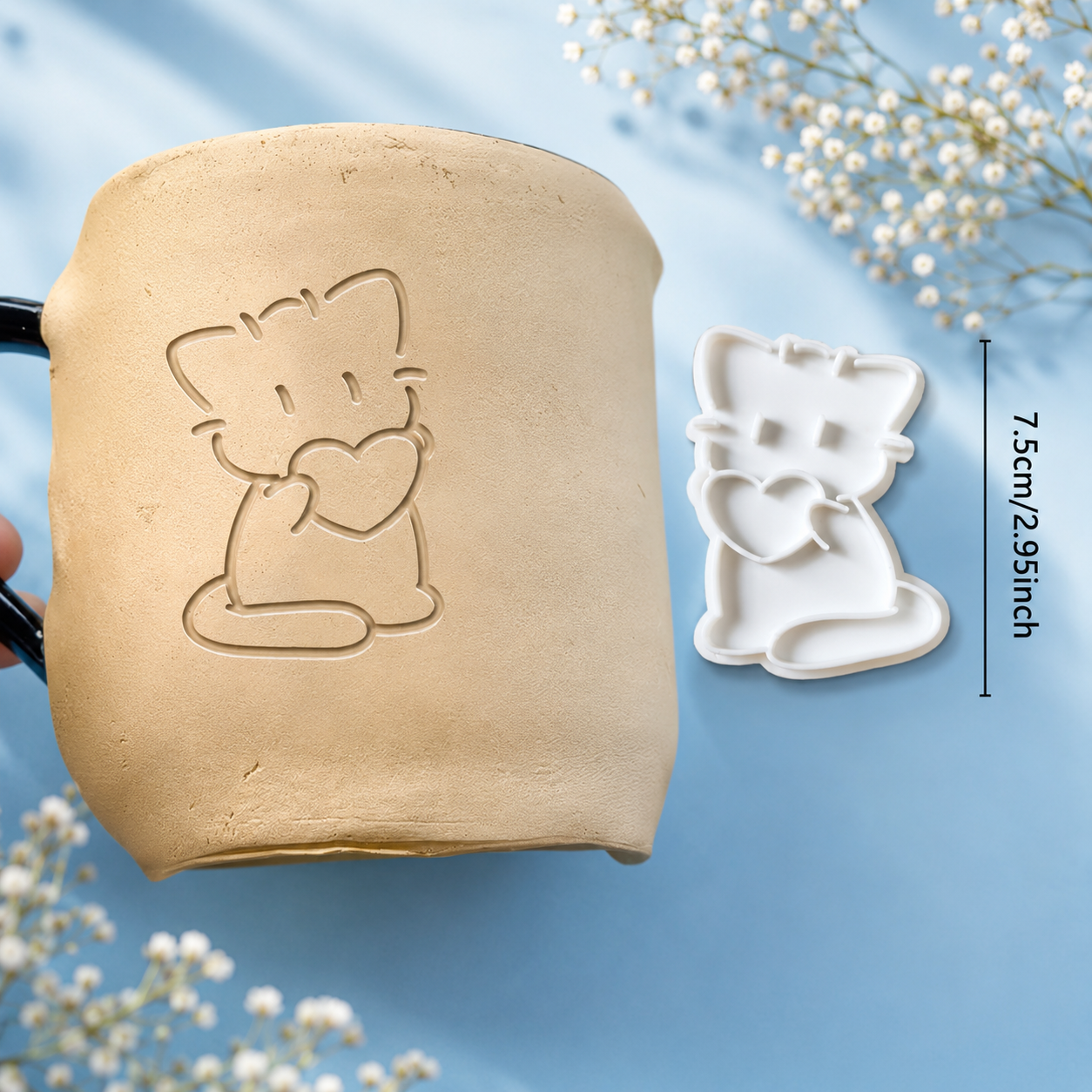 Töpferstempel Katze
