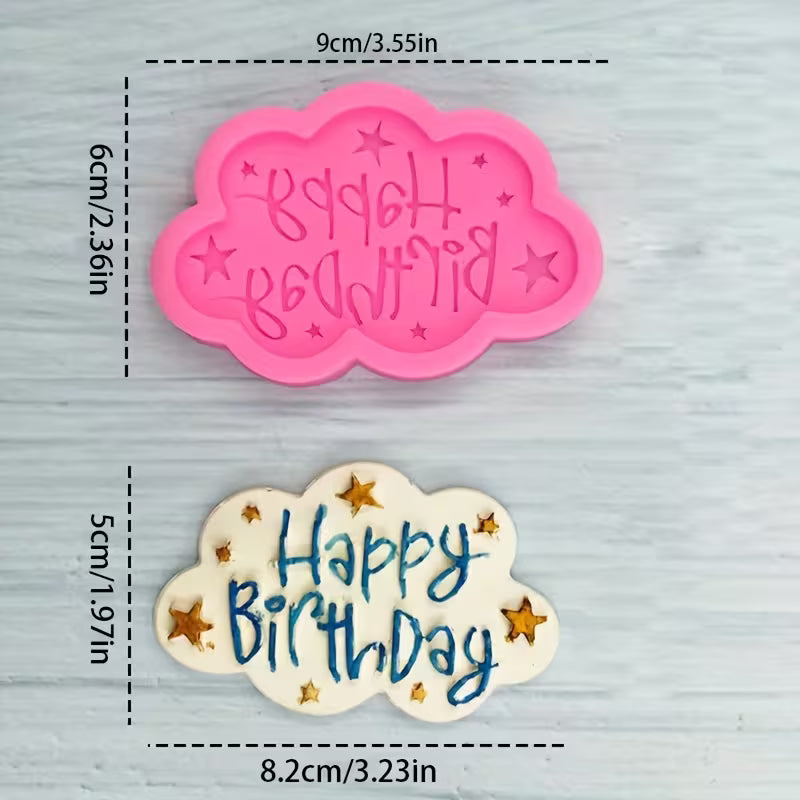 Silikonform Happy Birthday