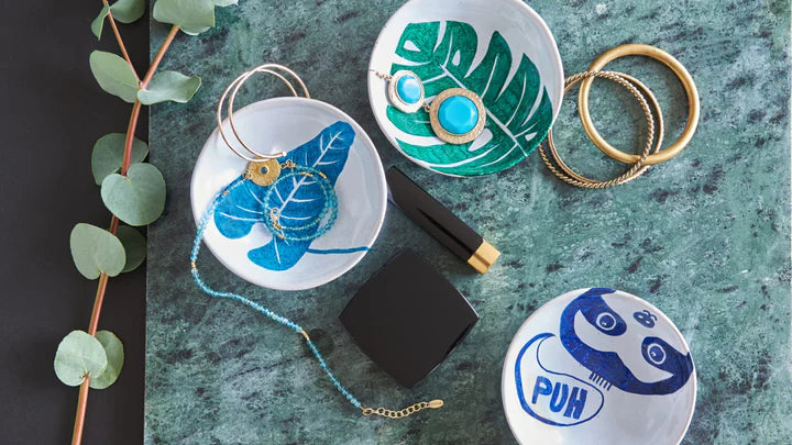 Malset Milchkaffeetasse Joy inkl. 4 Tassen und 6 Stiften