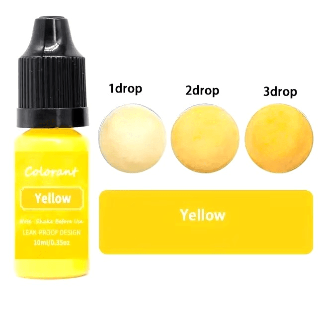 Farbpigmente für Kerzenwachs, gelb, 5ml - Craftguru