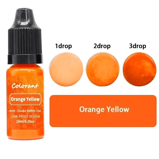 Farbpigmente für Kerzenwachs, orange-gelb, 5ml - Craftguru