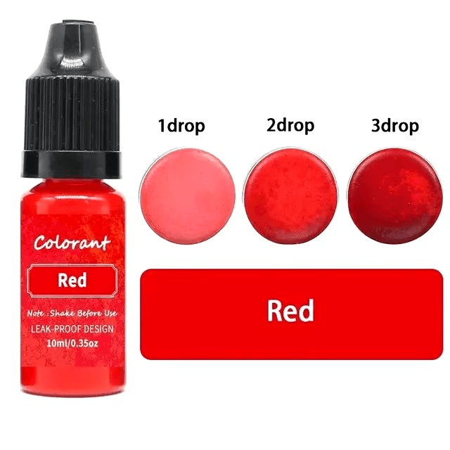 Farbpigmente für Kerzenwachs, rot, 5ml - Craftguru