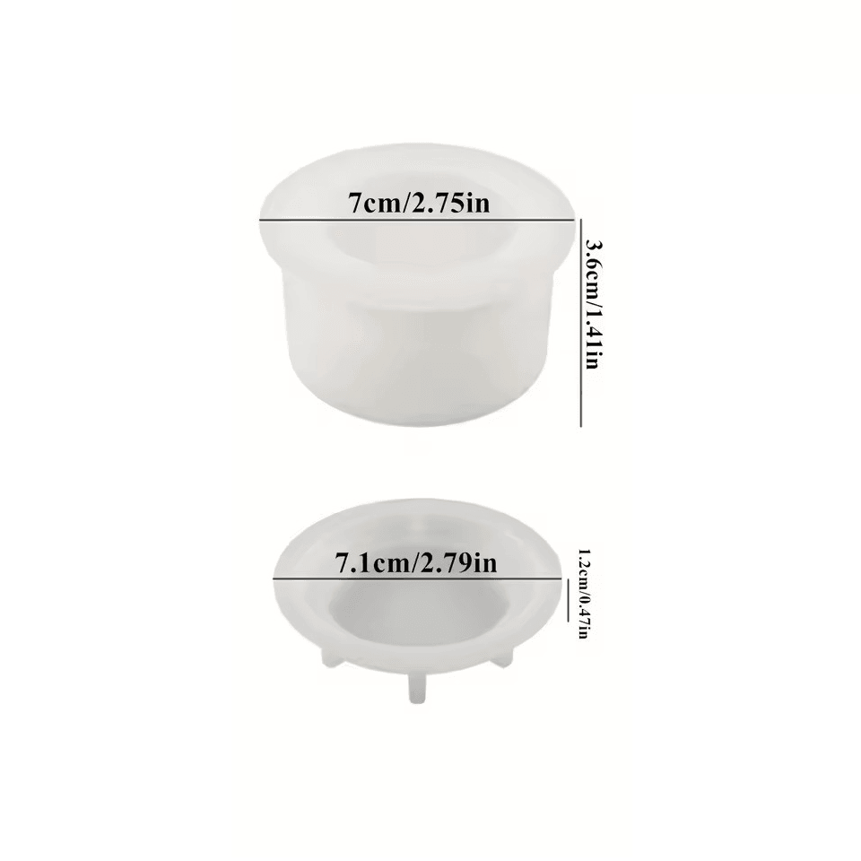 Silikonform Dose mit Deckel, rund - Craftguru