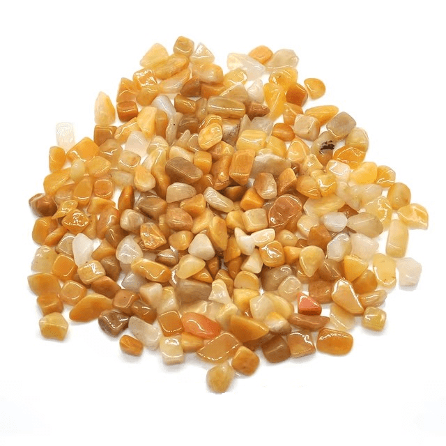 Natürliche Ziersteine - Gelbe Jade, 50g - Craftguru