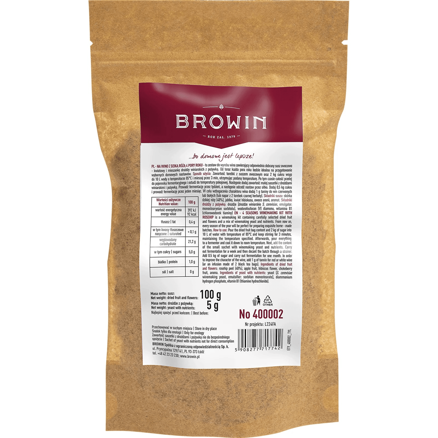 Trockenobstmischung - 4 Jahreszeiten Heckenrose - Craftguru