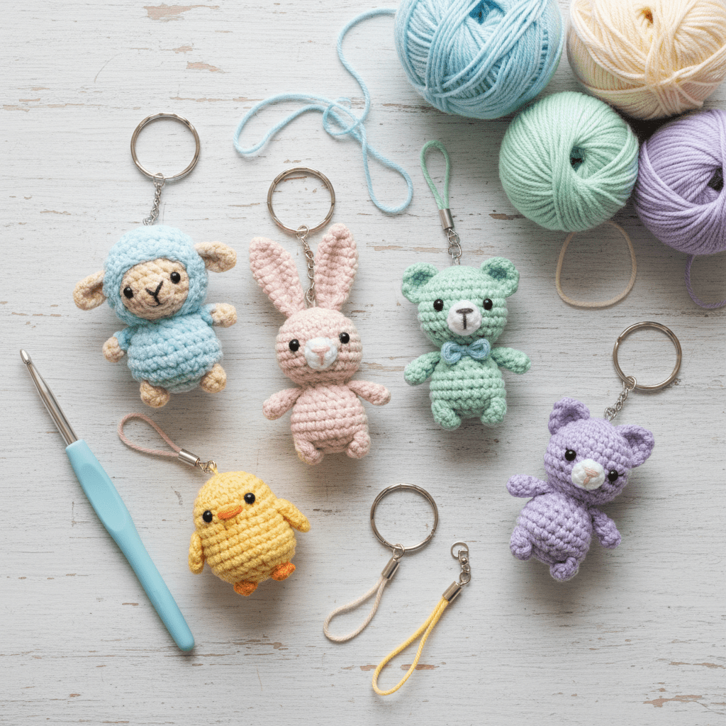 Schlüsselanhänger häkeln: Schritt für Schritt zum süßen Unikat - Craftguru