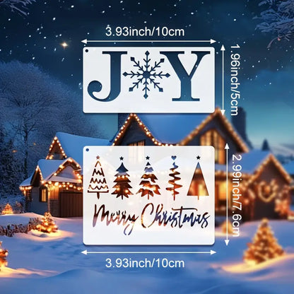 Schablonenset Weihnachtssprüche