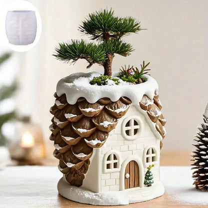 Silikonform Weihnachtsbaumhaus