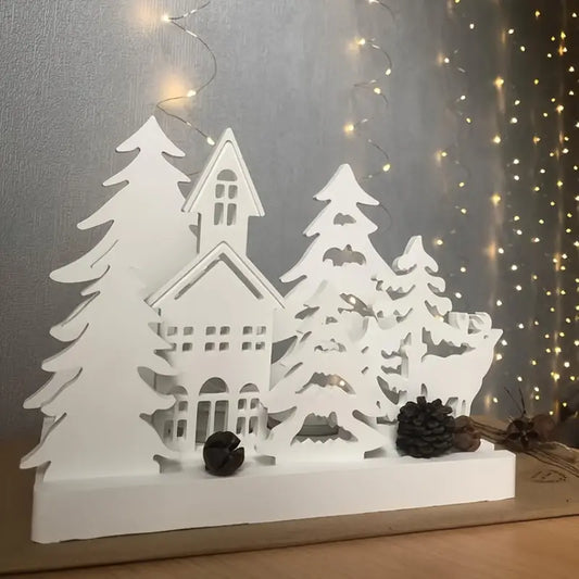 Silikonform Winterlandschaft, 7-teilig