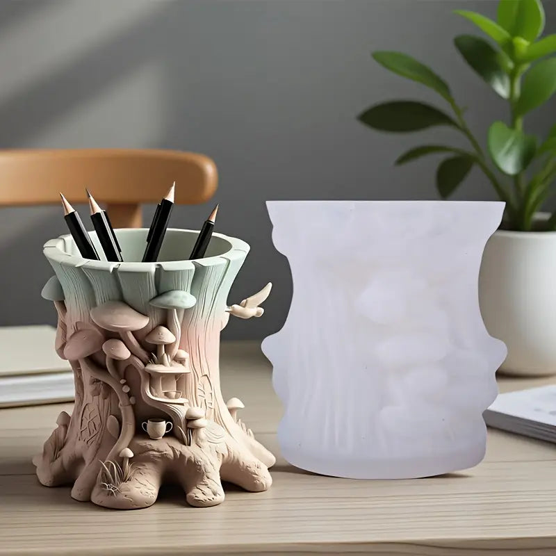 Silikonform Baumstumpf