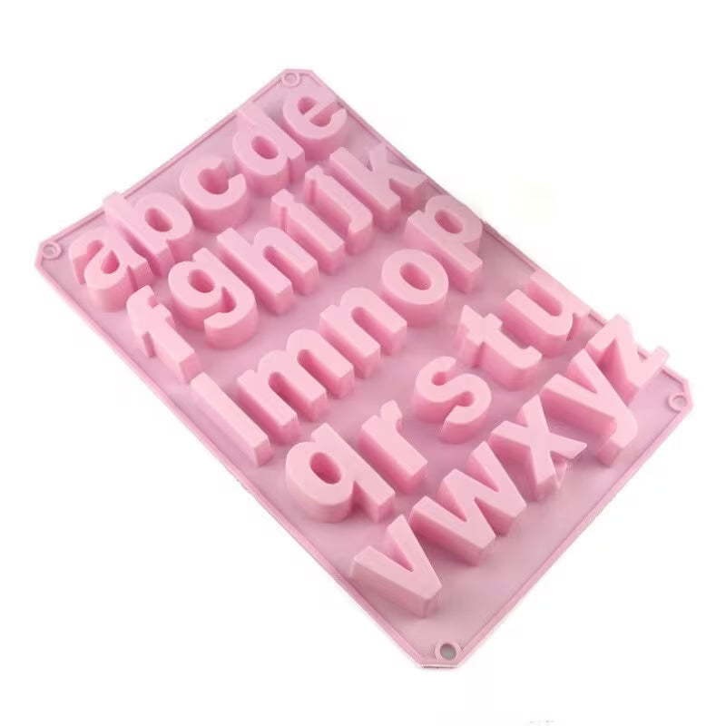 Silikonform Kleinbuchstaben, groß