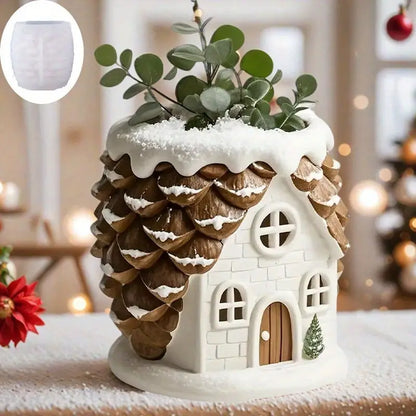 Silikonform Weihnachtsbaumhaus