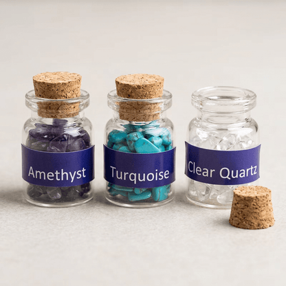 24-teiliges Edelstein & Mineralien Set - Craftguru