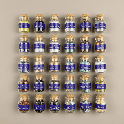 24-teiliges Edelstein & Mineralien Set - Craftguru