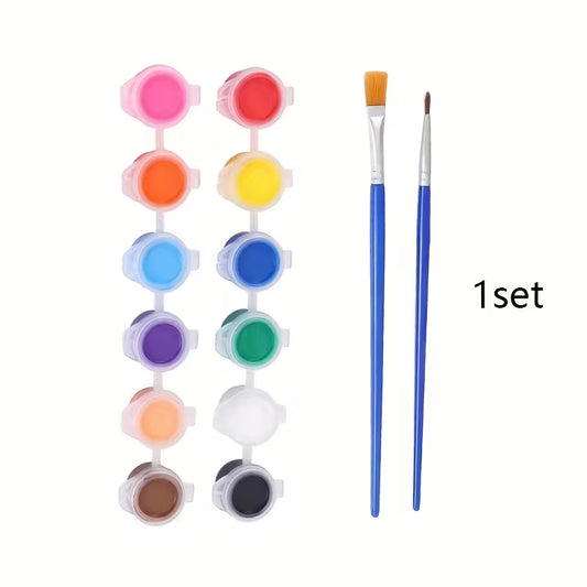 Acrylfarben-Set, 12 teilig