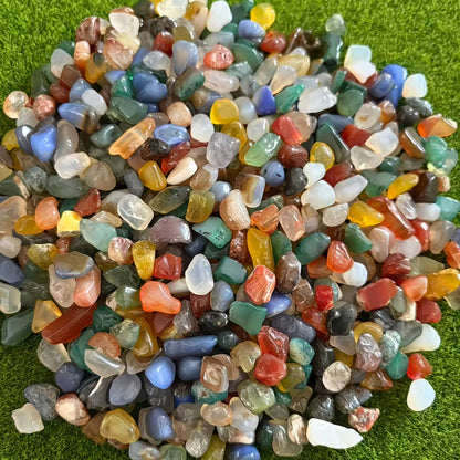 Natürliche Ziersteine - Bunte Mischung, 300g, 9 - 12mm