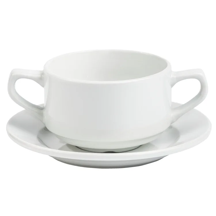 Malset Suppentasse mit Untersetzer inkl. 4 Sets und 6 Stiften