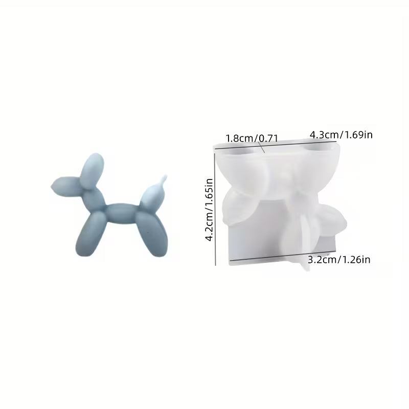 Silikonform Ballonhund