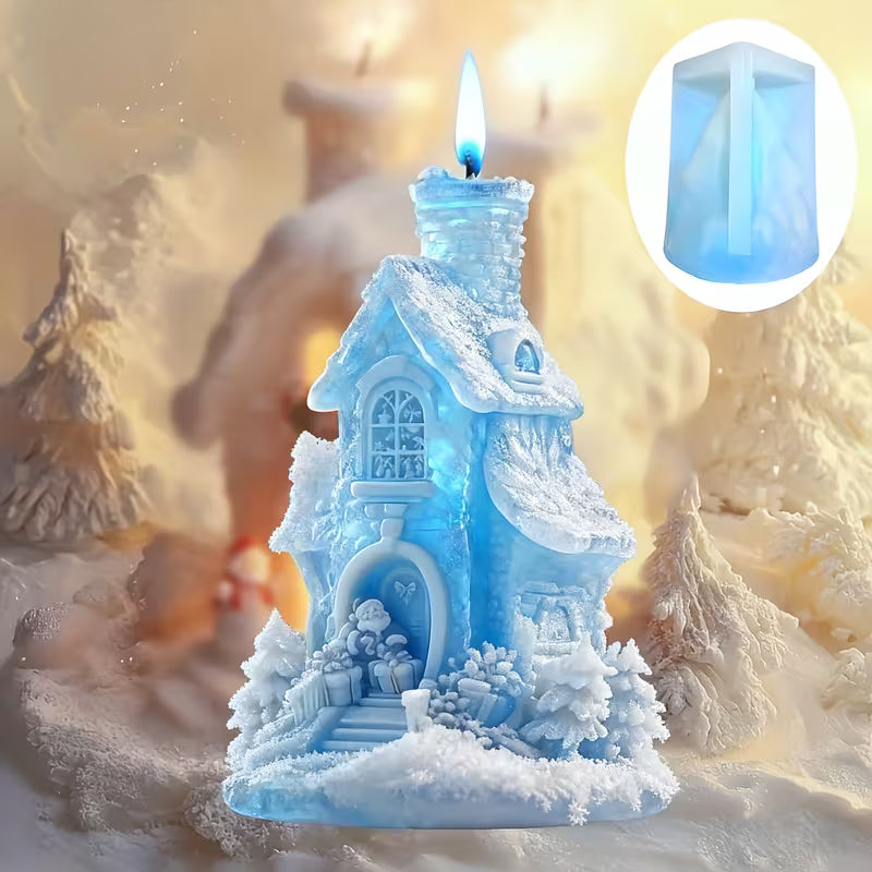 Silikonform Weihnachtshaus
