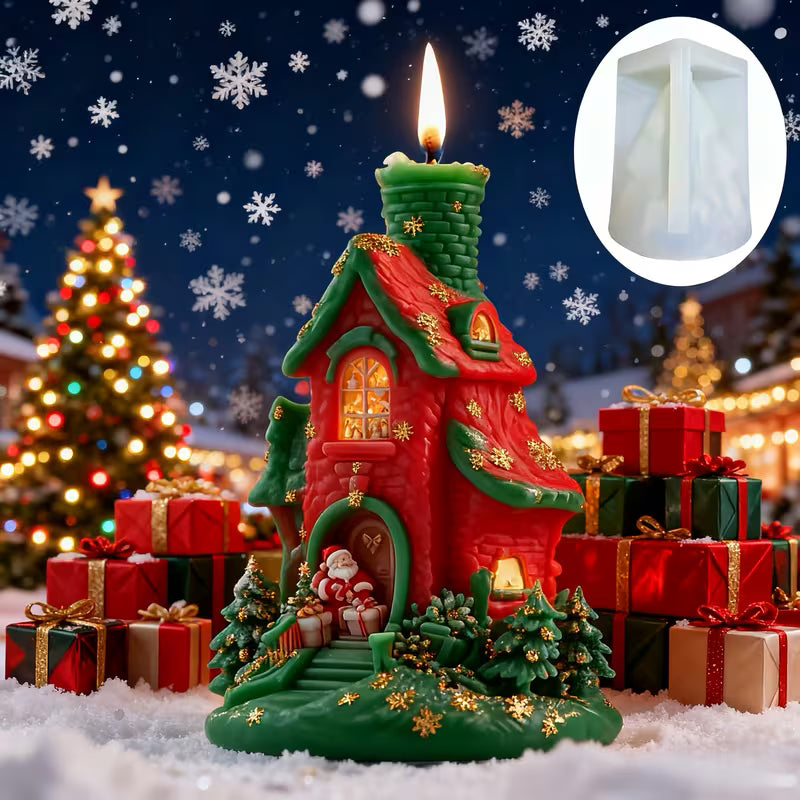 Silikonform Weihnachtshaus