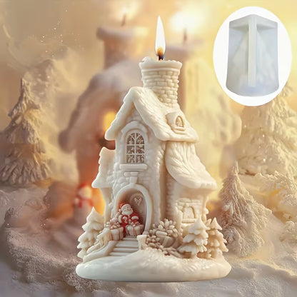 Silikonform Weihnachtshaus
