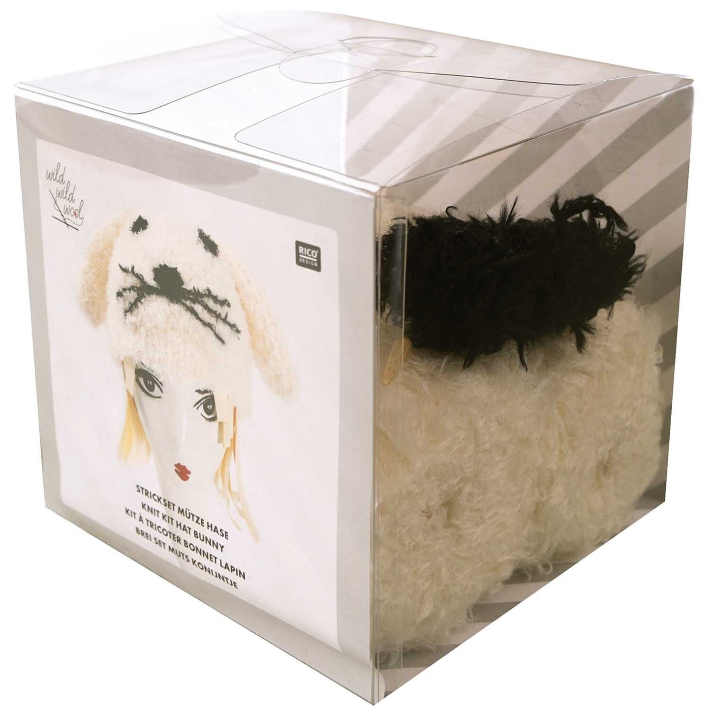 Rico Design Strickset Mütze Hase creme