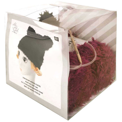 Rico Design Strickset Mütze Katze Beere