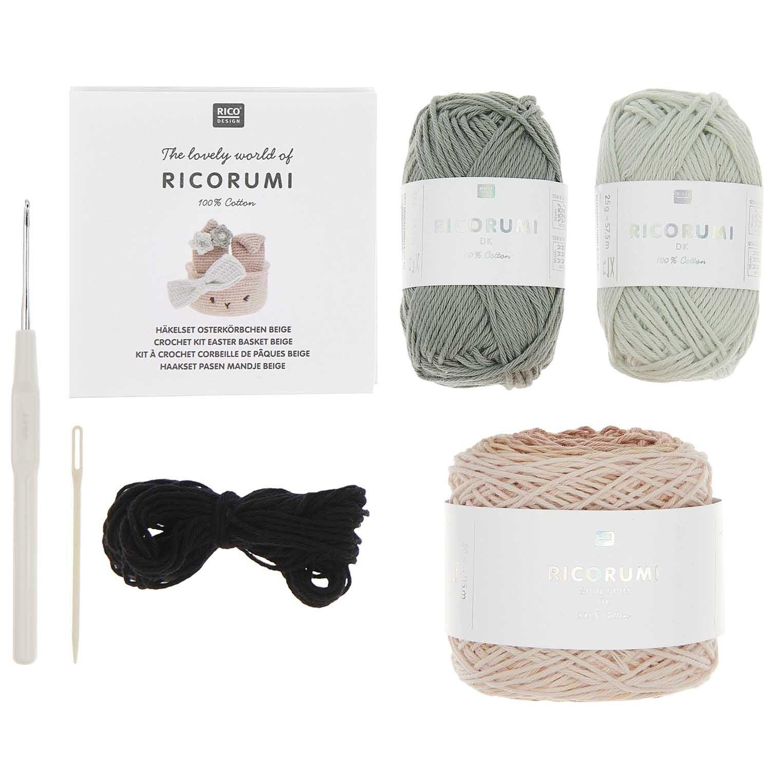 Rico Design Ricorumi Häkelset - Osterkörbchen Beige - Craftguru