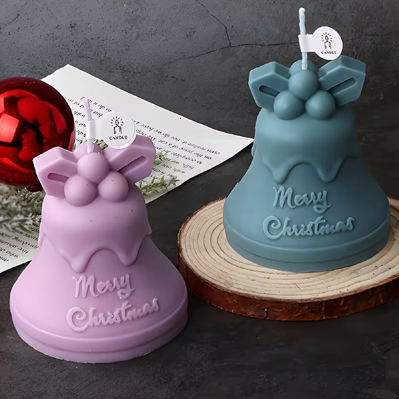 Silikonform Glocke - Merry Christmas
