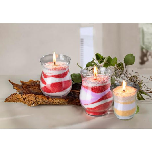 Kerzenwachs mit Docht, 70g, verschiedene Farben