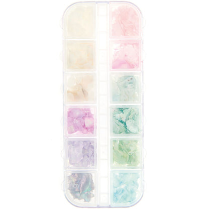 Füllmaterial für Resin Muschelsplitter Pastell 12x4g