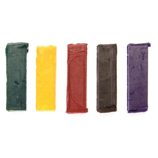 Wachsfarbpigmente-Set 35x6x10mm 5-fach