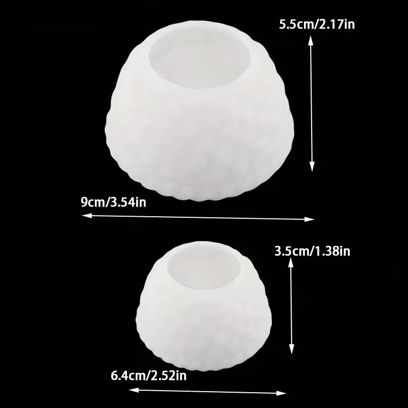 Silikonform Körbchen geflochten, 2er Set