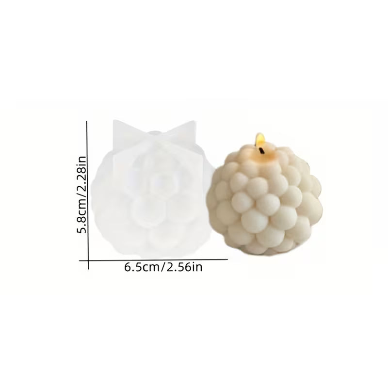 Silikonform Kugelkerze, rund