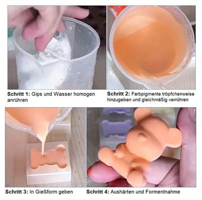 15-teiliges Farbpigment-Set für Gips